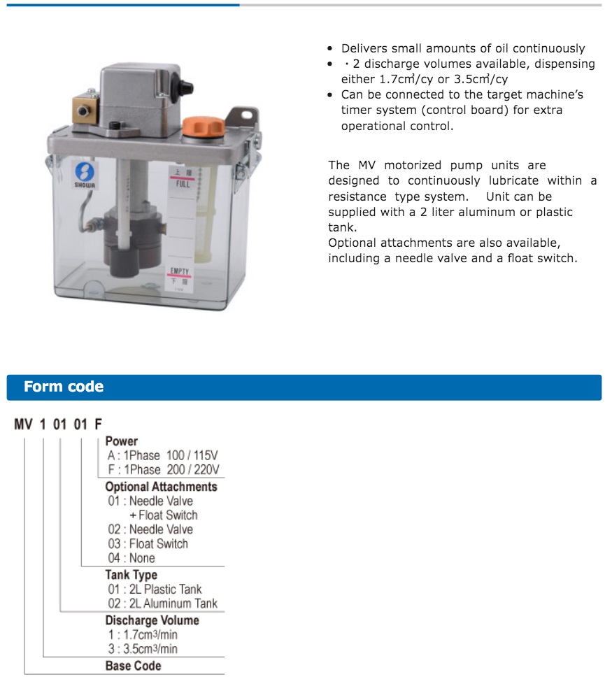 MMV Mini Liter Unit